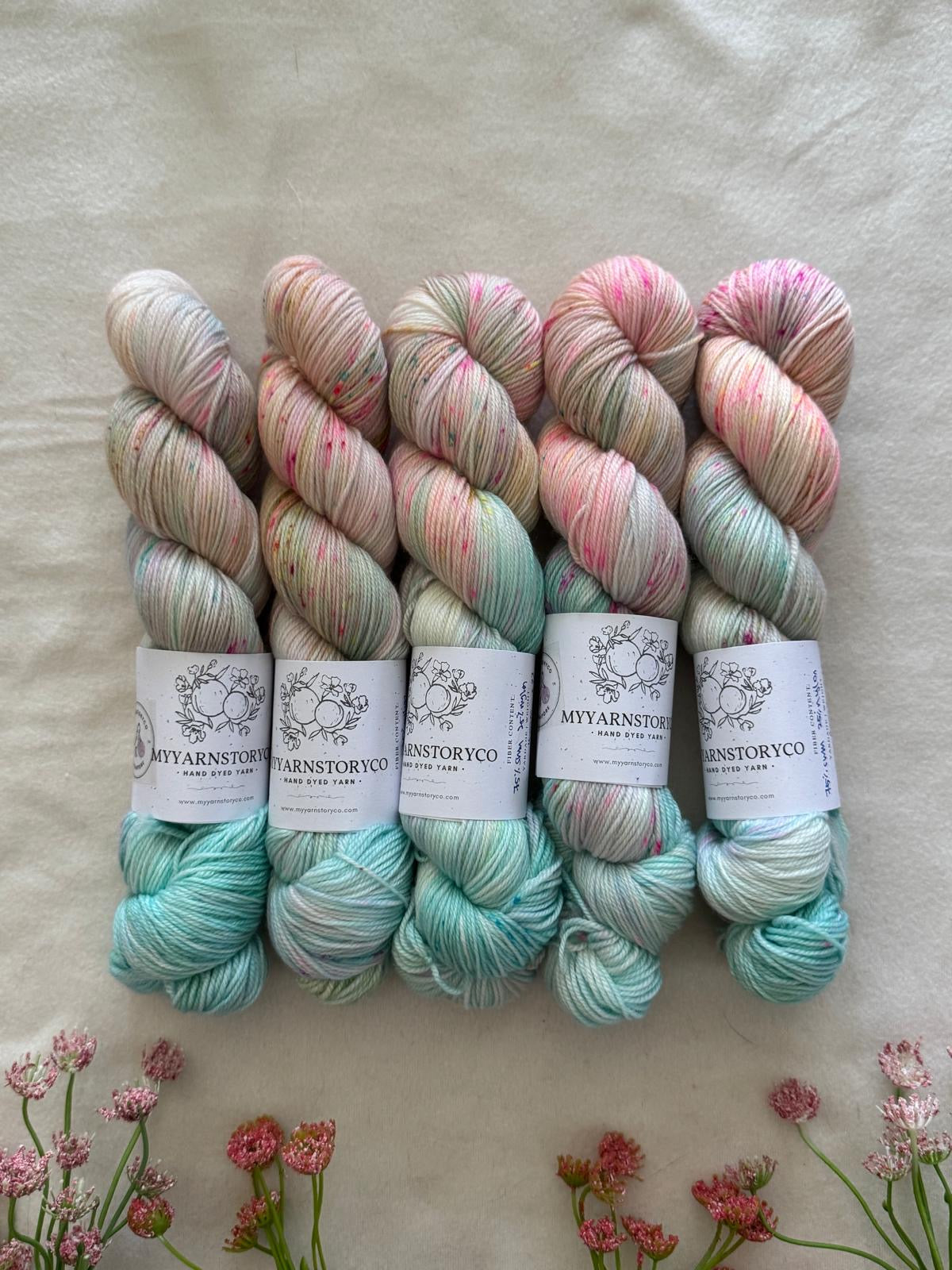 Hand Dyed Yarn by Myyarnstoryco 2025 May Batch