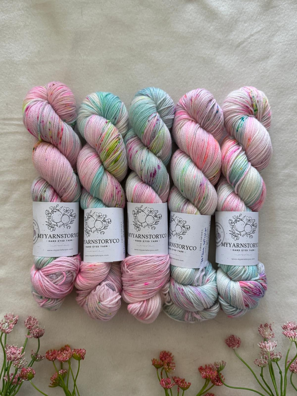 Hand Dyed Yarn by Myyarnstoryco 2025 May Batch