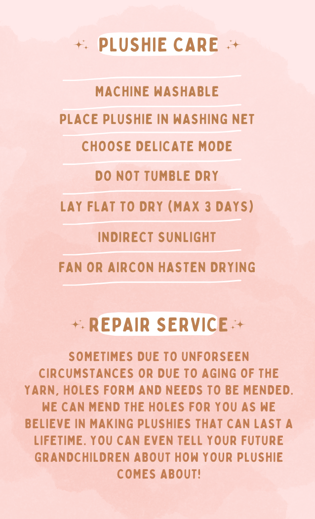 Care Card for Plushies