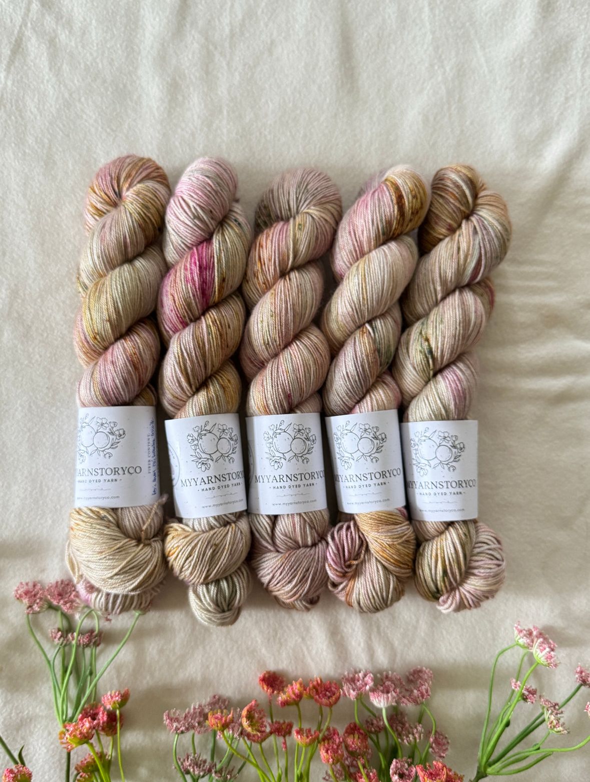 Hand Dyed Yarn by Myyarnstoryco 2025 Apr Batch