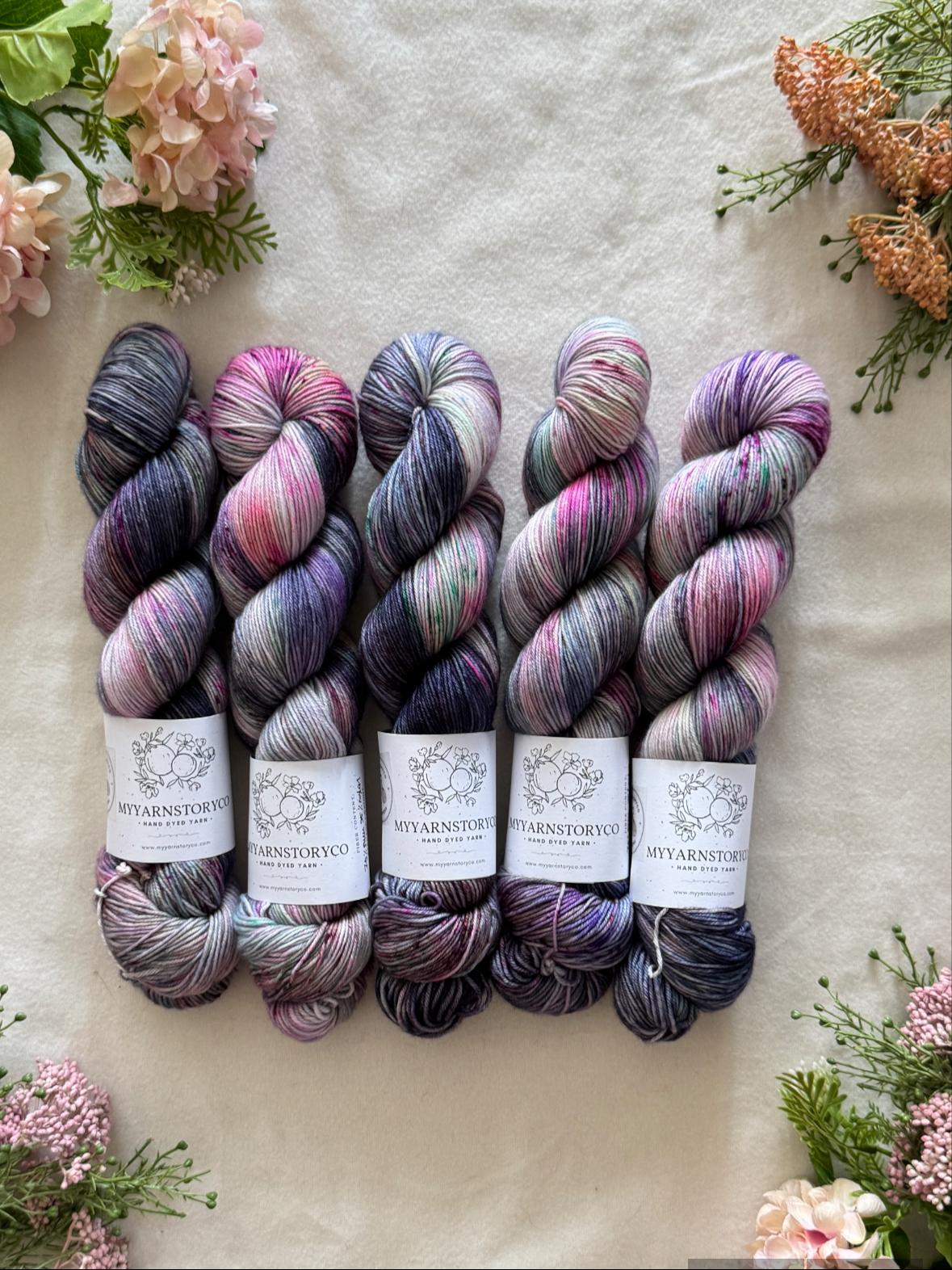 Hand Dyed Yarn by Myyarnstoryco 2025 June Batch