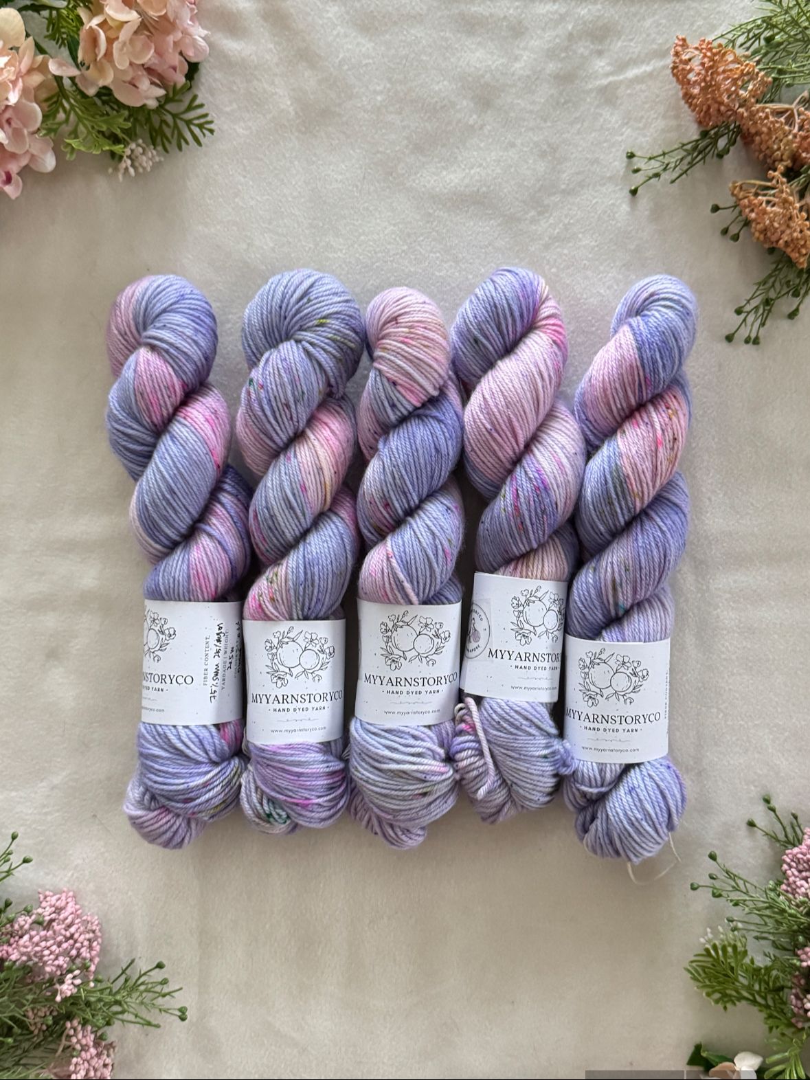 Hand Dyed Yarn by Myyarnstoryco 2025 June Batch