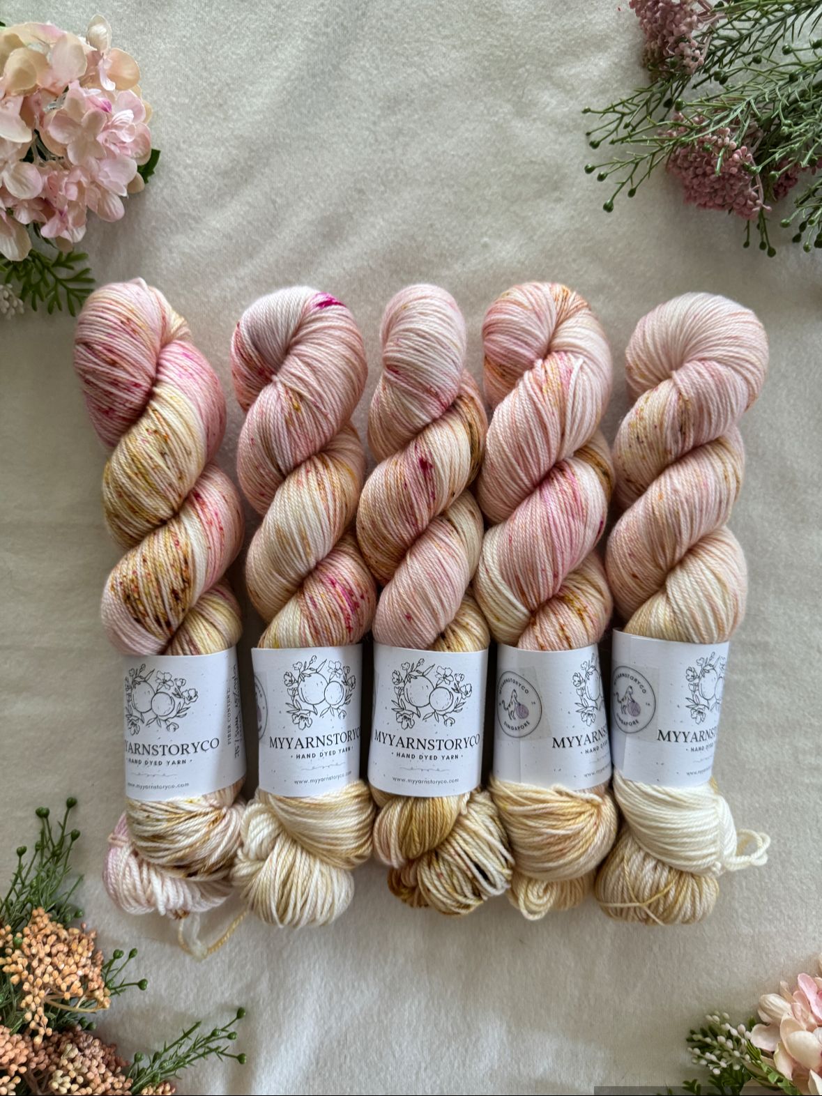 Hand Dyed Yarn by Myyarnstoryco 2025 August Batch