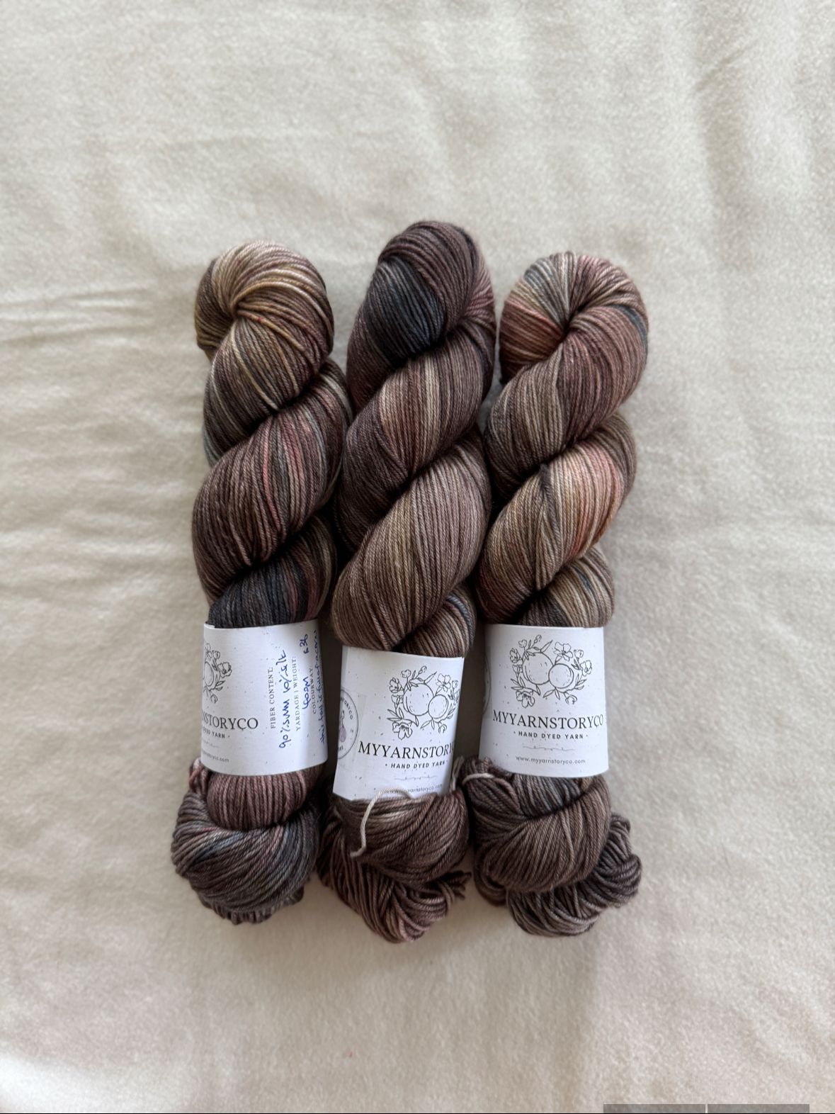 Hand Dyed Yarn by Myyarnstoryco 2025 August Batch