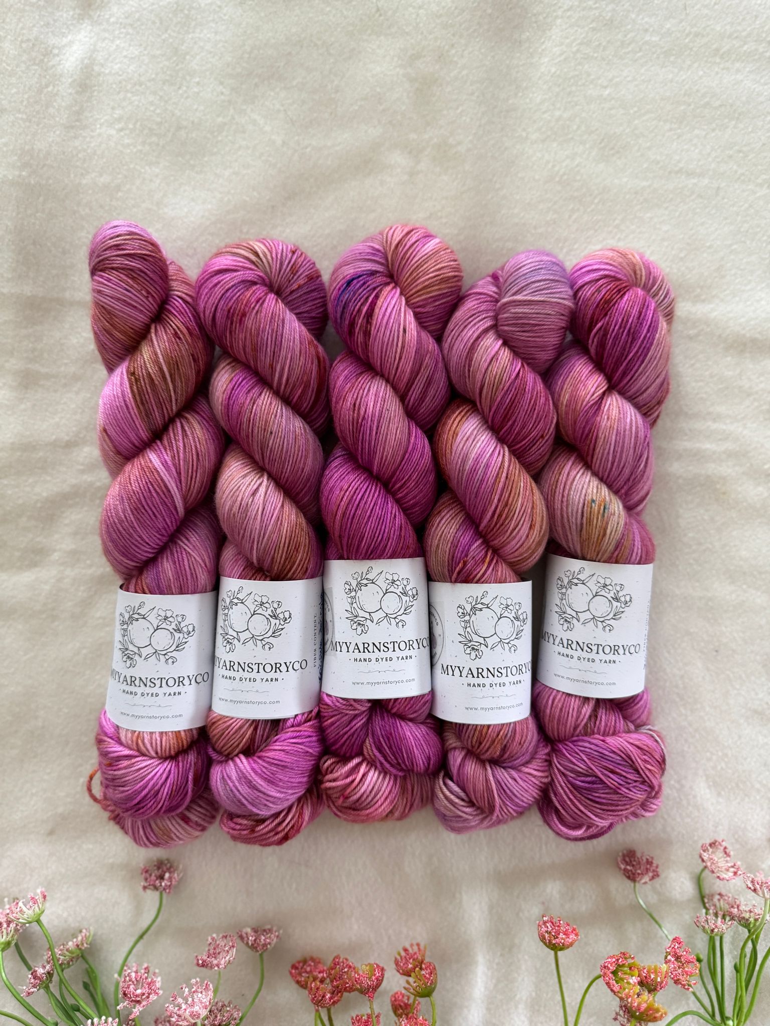 Hand Dyed Yarn by Myyarnstoryco 2025 Apr Batch