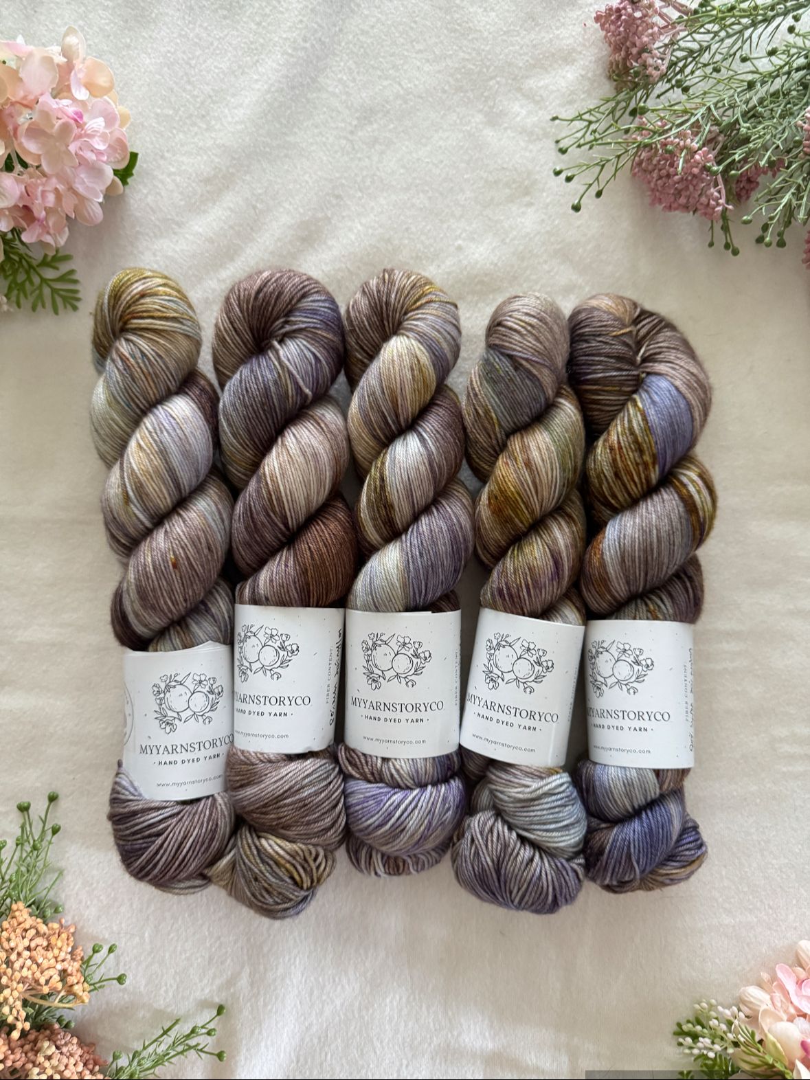 Hand Dyed Yarn by Myyarnstoryco 2025 June Batch