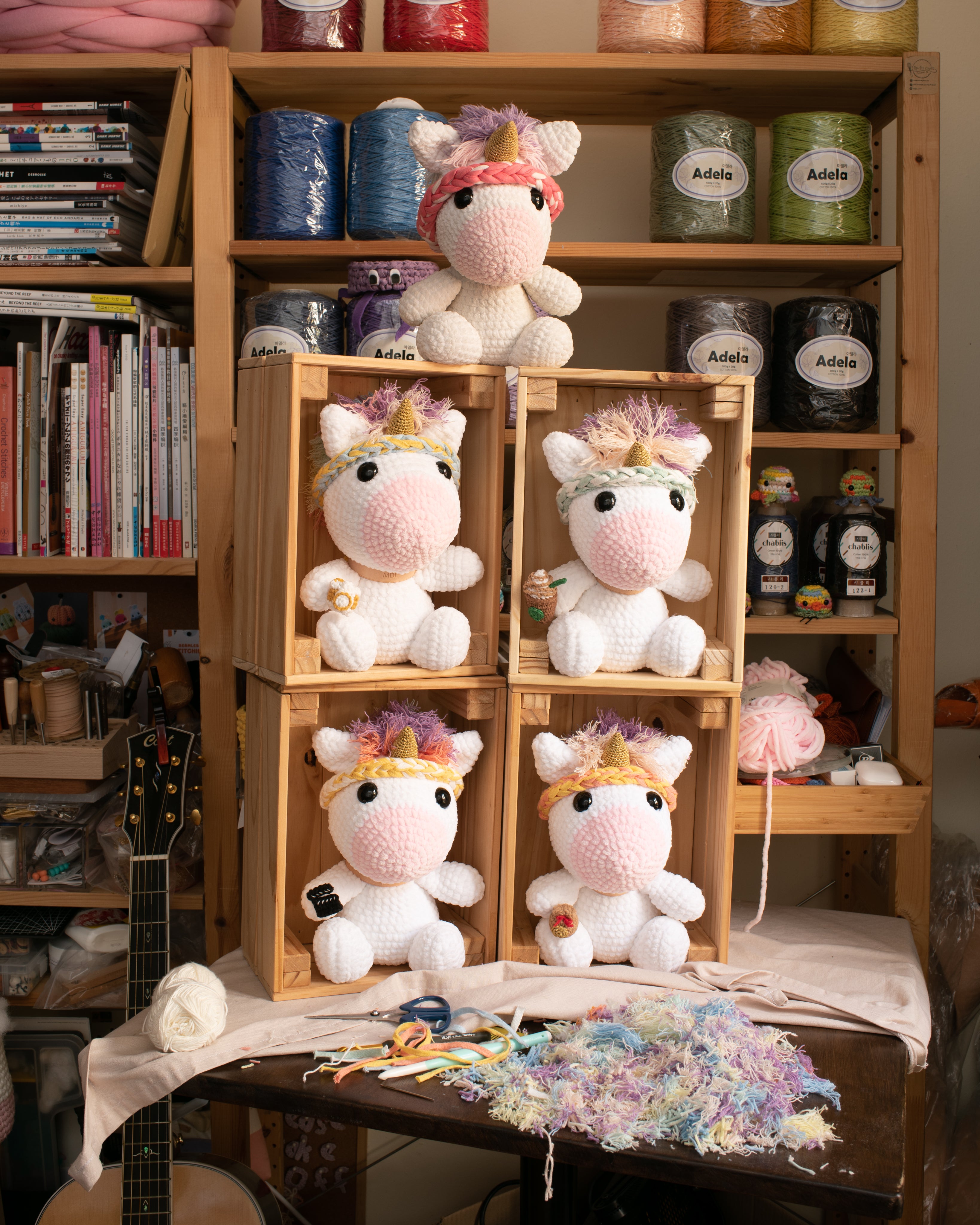 Yuni Chan the Unicorn Amigurumi Pattern & Kit