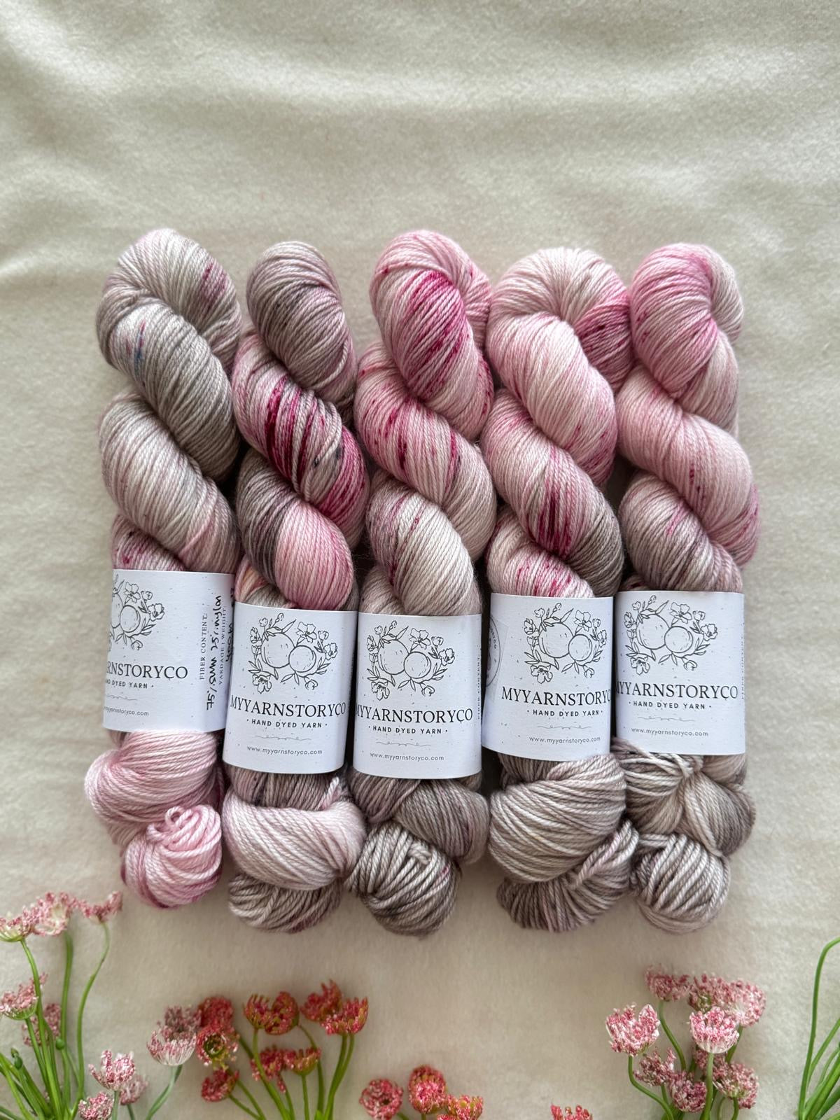 Hand Dyed Yarn by Myyarnstoryco 2025 May Batch