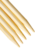 Chiaogoo Double Points - 6" (15 cm), Natural Bamboo Knitting Needles