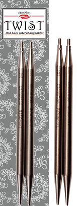 Chiaogoo TWIST SS Lace Tips (3"/4"/5") (8cm/10cm/13cm) (M/S/L) Knitting Needles