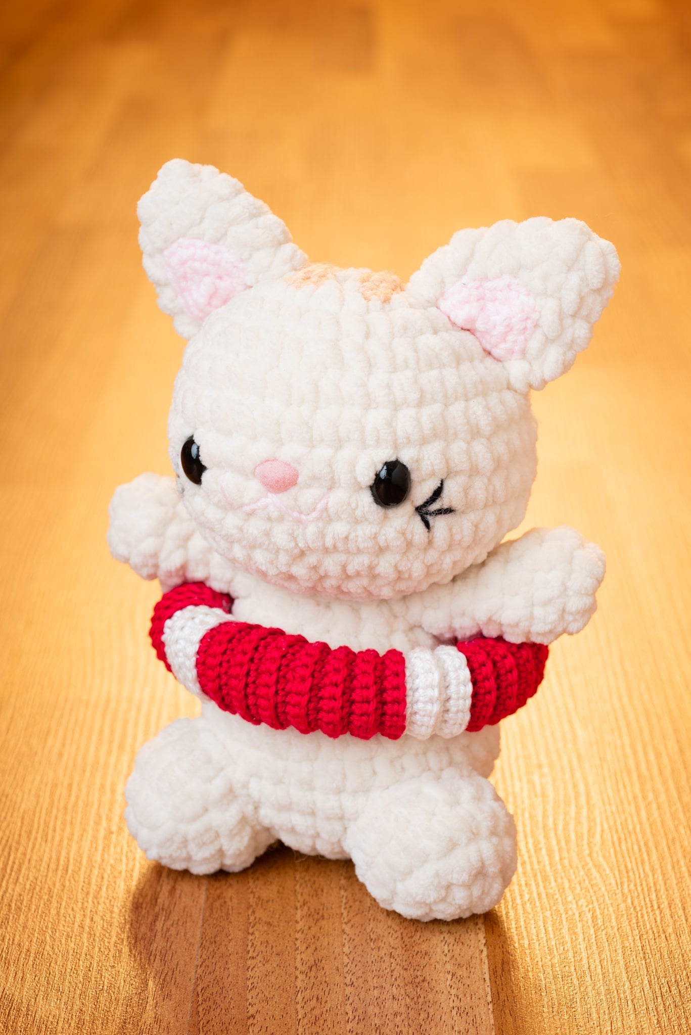 Cannoli the Lifesaver Cat Amigurumi Pattern & Kit