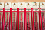 ETIMO Red Crochet Hook with Cushion Grip Tulip Japan