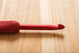 ETIMO Red Crochet Hook with Cushion Grip Tulip Japan