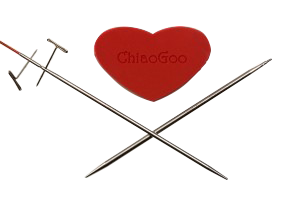 Chiaogoo TWIST Interchangeable Knitting Needle Point Tip Set (4" / 10cm, 5" / 13cm, Mini, Small, Large, Complete)