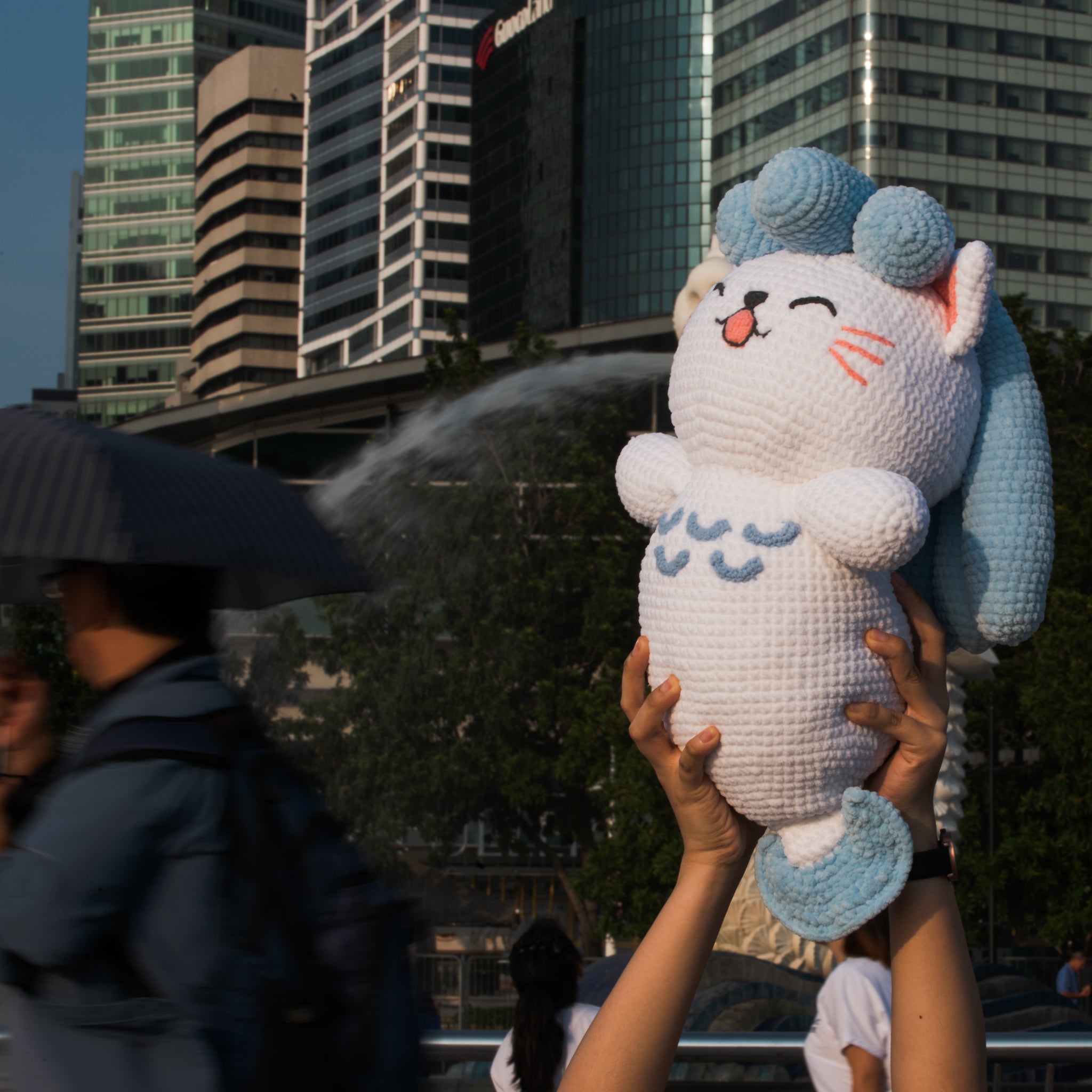 Merleon the Merlion Amigurumi Pattern & Kit