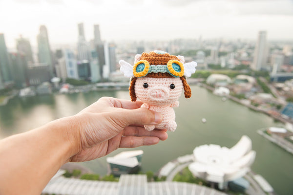 Tiny rabbit hole - best top knit knitting crochet craft amigurumi doll bootcamp workshop lesson course class singapore sitting rainbow unicorn