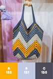 Granny Square Block Stitch Tote Bag Pattern & Kit