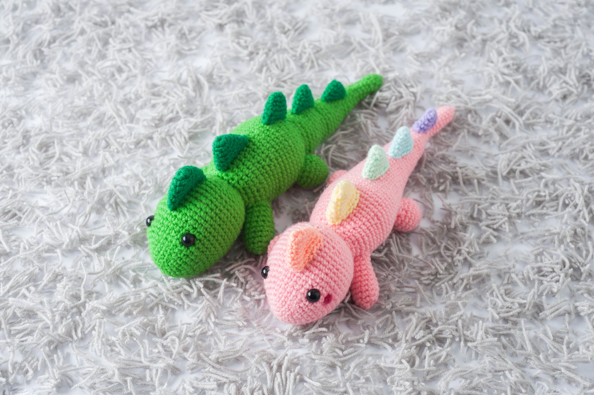 Lazy T-Rex Dinosaur Amigurumi Pattern & Kit
