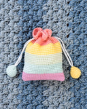 tiny rabbit hole unicorn wonderland colourful rainbow equestrian horse amigurumi crochet singapore workshop chinatown cute kawaii handmade crochet safety eyes stuffing crochet hook tulip pouch drawstring practical bag