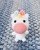 tiny rabbit hole unicorn wonderland colourful rainbow equestrian horse amigurumi crochet singapore workshop chinatown cute kawaii handmade crochet safety eyes stuffing crochet hook tulip pouch drawstring practical bag