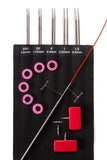 Chiaogoo TWIST Interchangeable Knitting Needle Point Tip Set (4" / 10cm, 5" / 13cm, Mini, Small, Large, Complete)