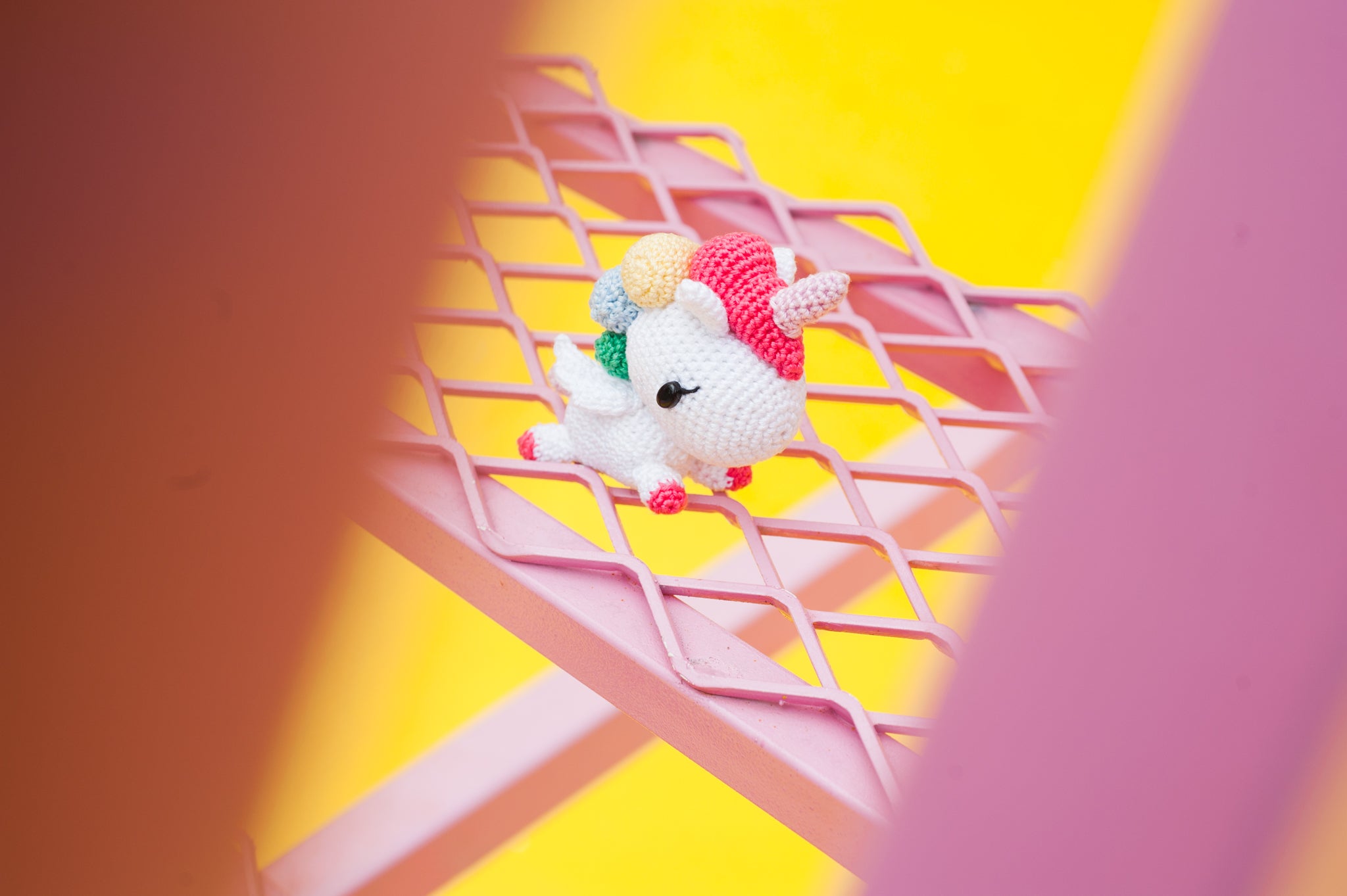 Tiny rabbit hole - best top knit knitting crochet craft amigurumi doll bootcamp workshop lesson course class singapore sitting rainbow unicorn
