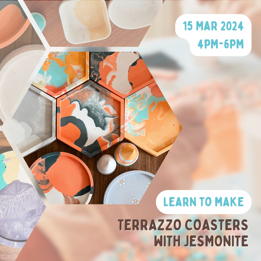 [Bootcamp] Terrazzo Coasters with Jesmonite