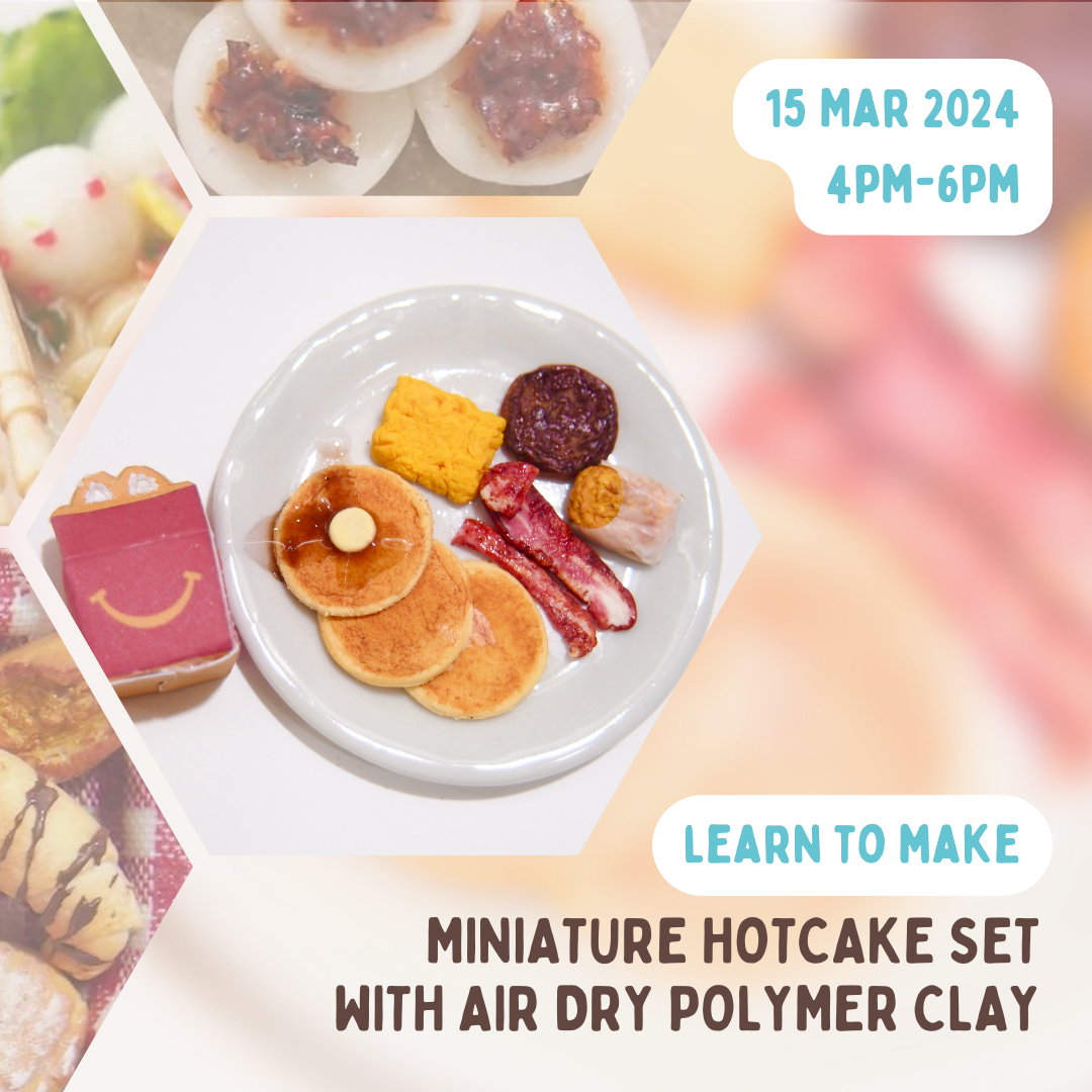 [Bootcamp] Make Mini Hotcakes with Air Dry Polymer Clay