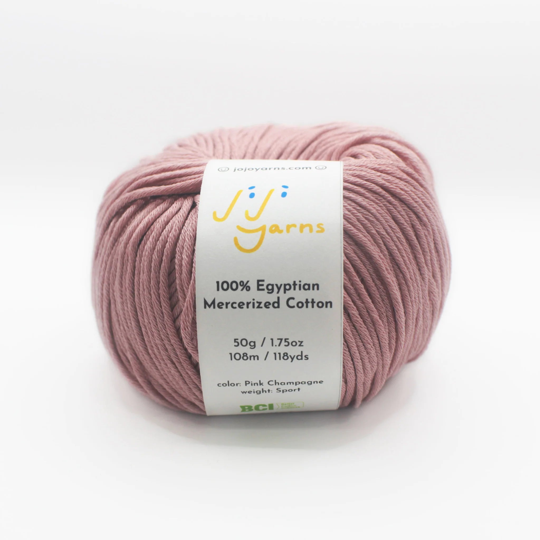 Jojo Yarns 100% Egyptian Mercerized Cotton Yarn Sport Weight