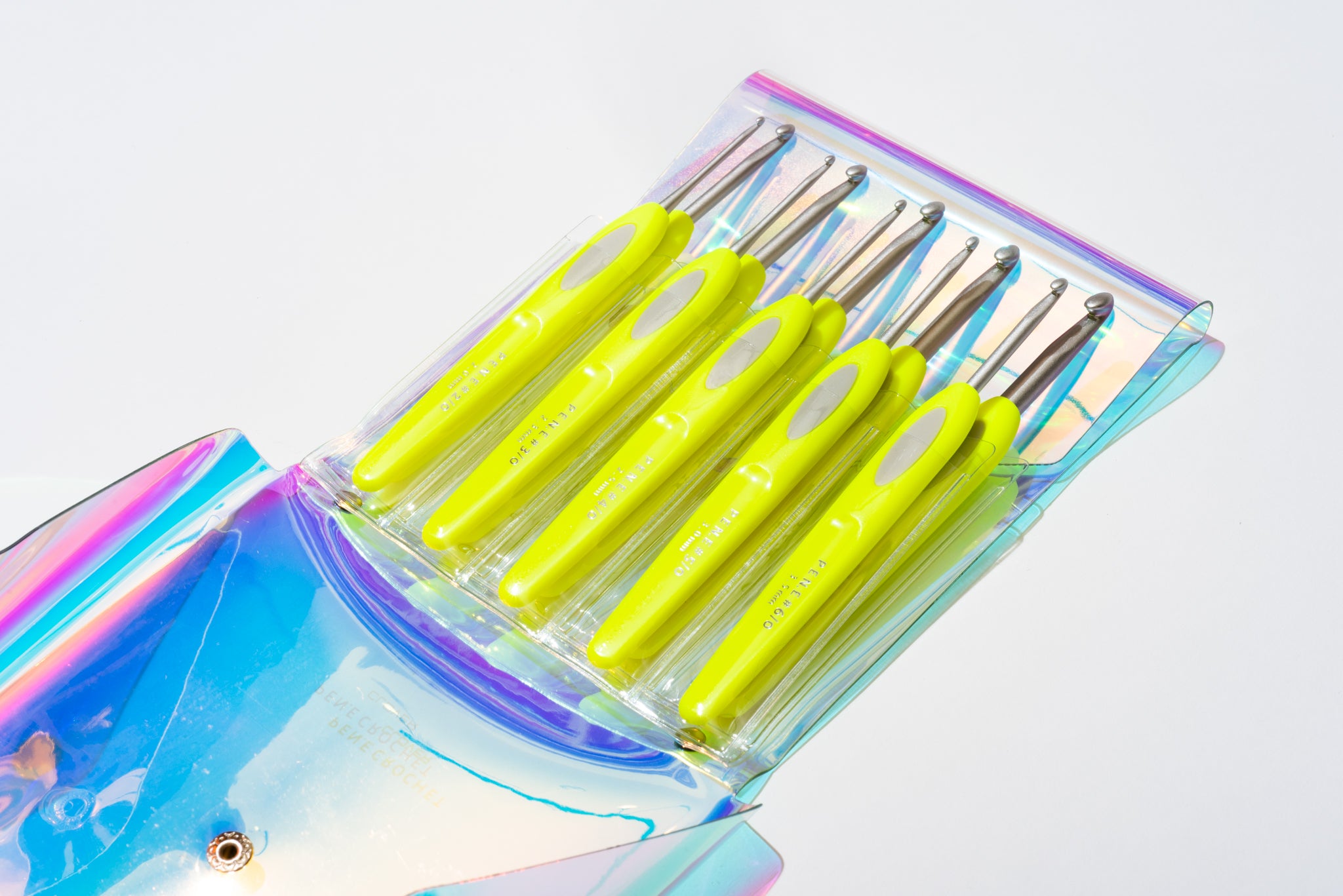 [LE][OOS]Limited Edition Clover PEN.E NeonYellow Soft Touch Crochet Hook Set