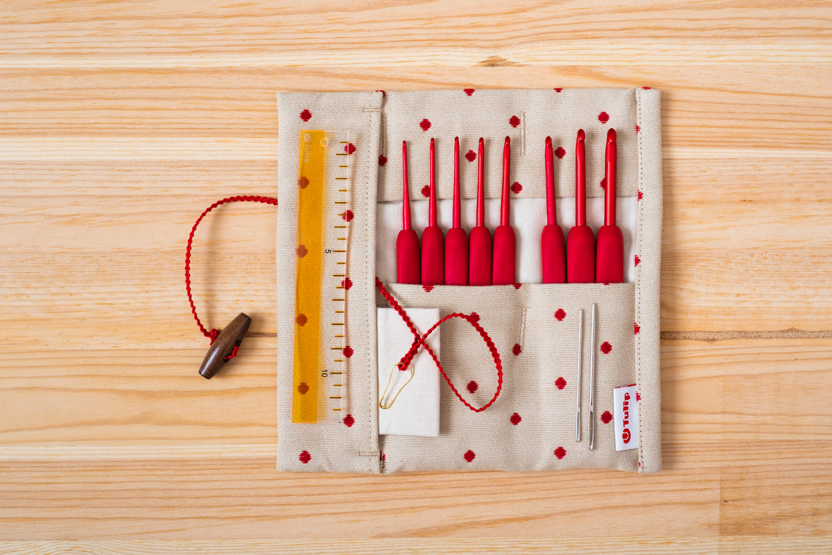 Tulip ETIMO RED Crochet Hook Set - 1,8 to 5 mm ✓ Wollerei