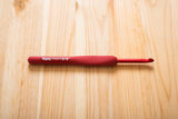 ETIMO Red Crochet Hook with Cushion Grip Set (1.8 - 5 mm) Tulip Japan