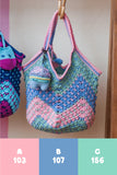 Granny Square Block Stitch Tote Bag Pattern & Kit
