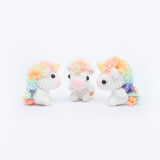 Picomaru the Baby Rainbow Unicorn Amigurumi Pattern & Kit