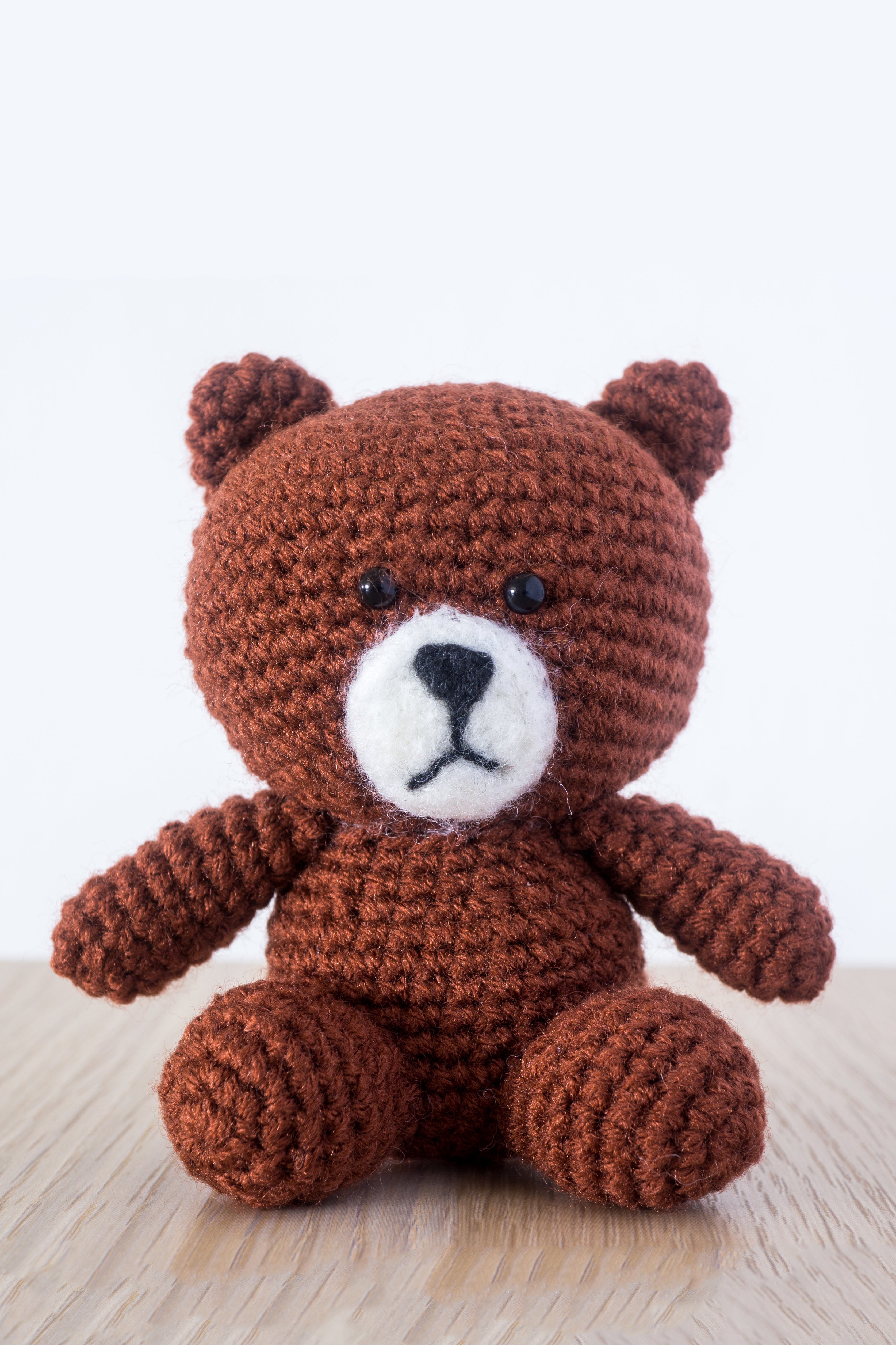 Brown Bear Amigurumi Pattern & Kit