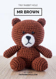 Mr Brown from Line Amigurumi Crochet Pattern