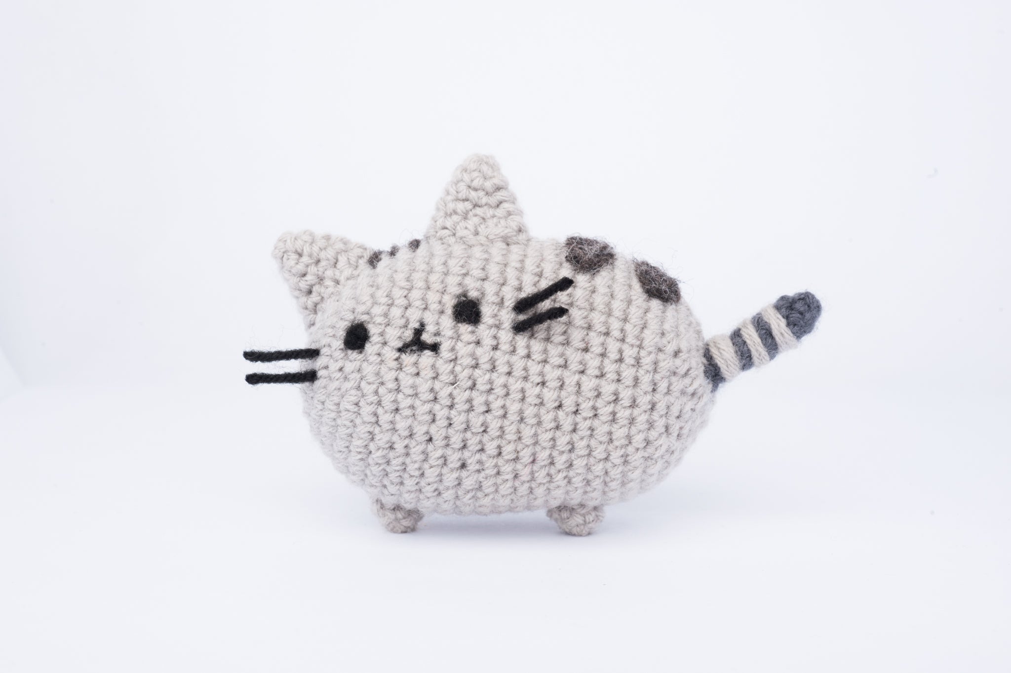 Grey Cat Amigurumi Pattern & Kit