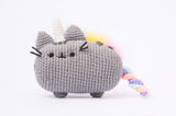 Rainbow Unicorn Grey Cat Amigurumi Pattern & Kit