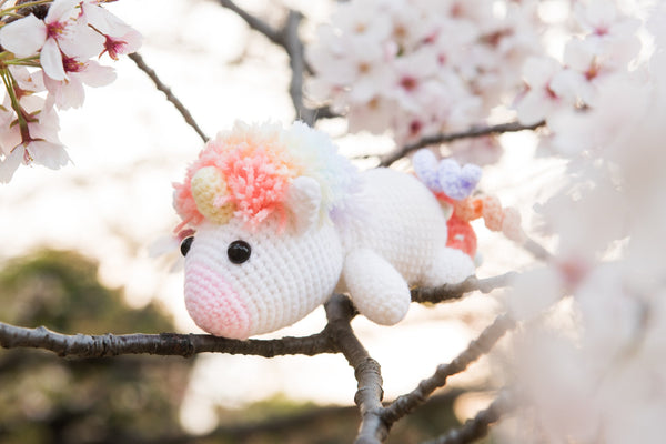 [Made to Order] Lazy Rainbow Unicorn Amigurumi – Tiny Rabbit Hole by Angie