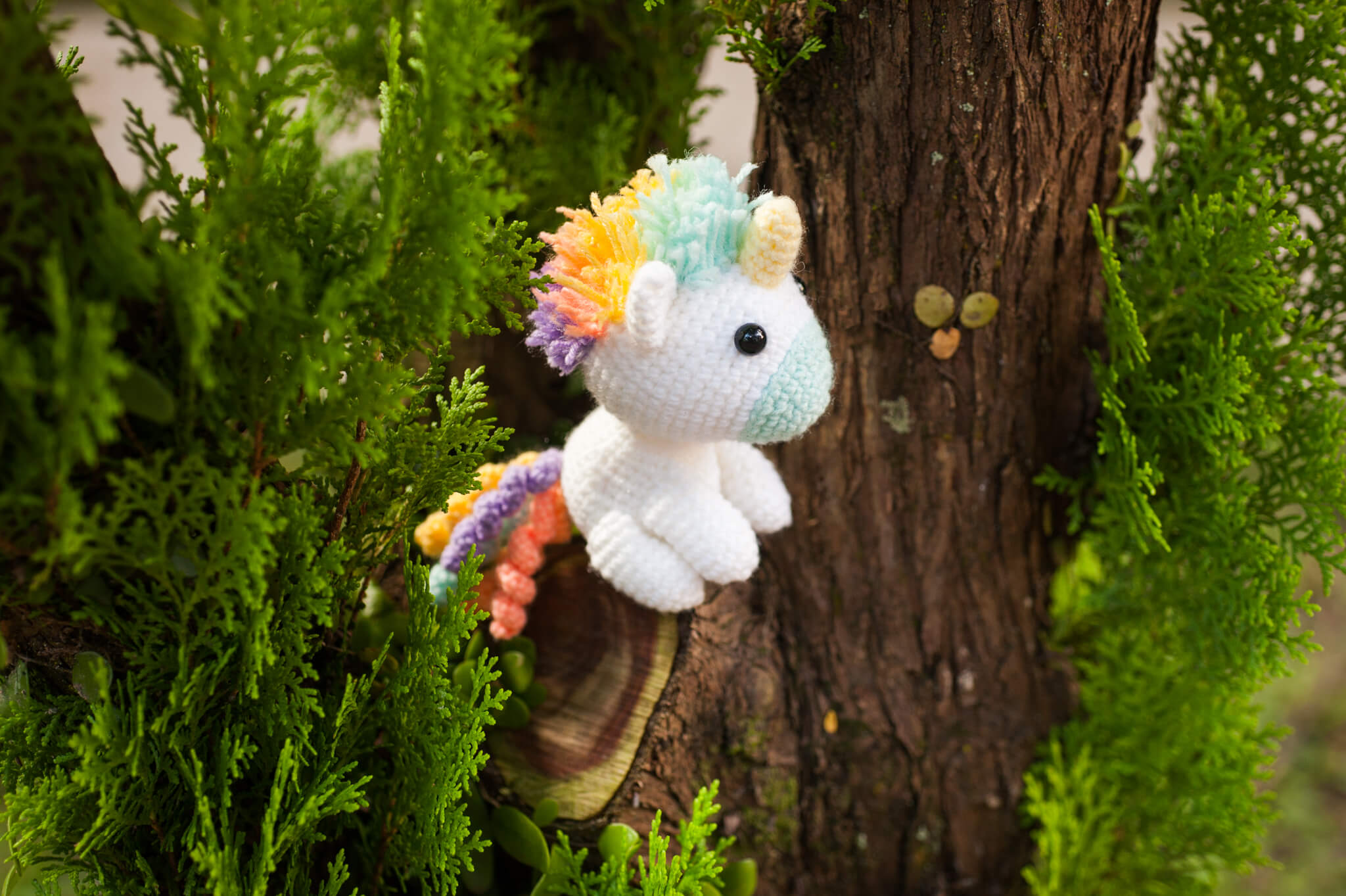 Koibito the Rainbow Unicorn Lover Amigurumi Pattern & Kit