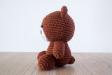 tiny rabbit hole - crochet knit mr brown from line amigurumi crochet pattern 