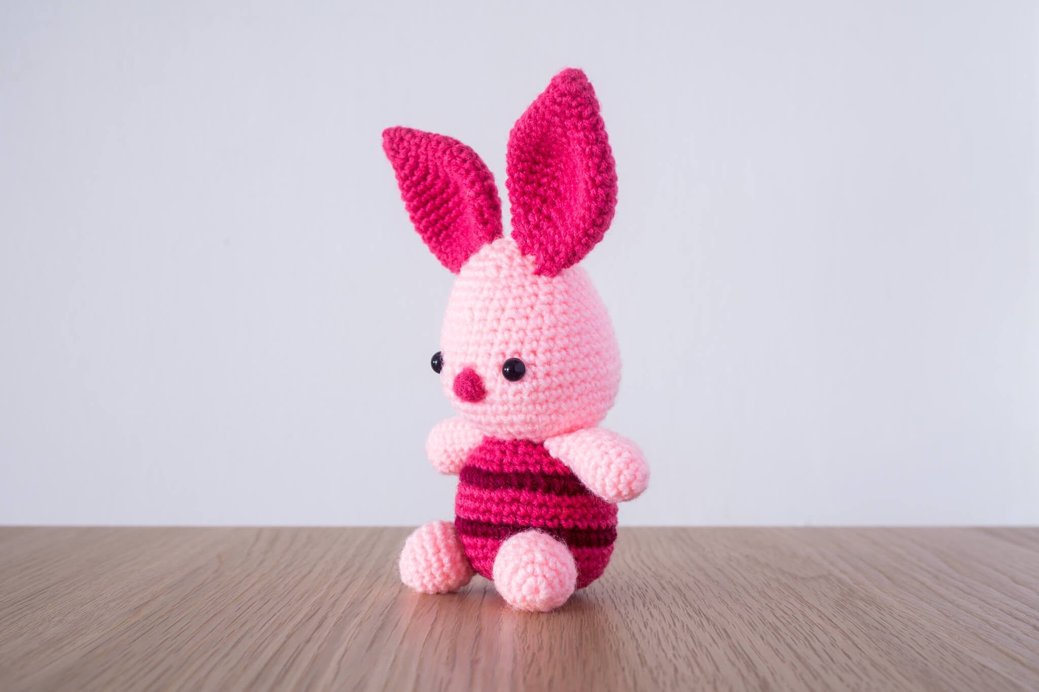 tiny rabbit hole - crochet knit piglet from winnie the pooh amigurumi crochet pattern